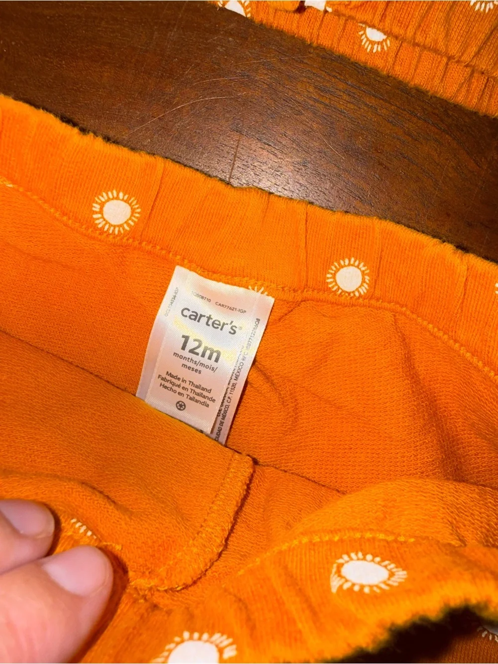 Carter's Orange Dot Short Set